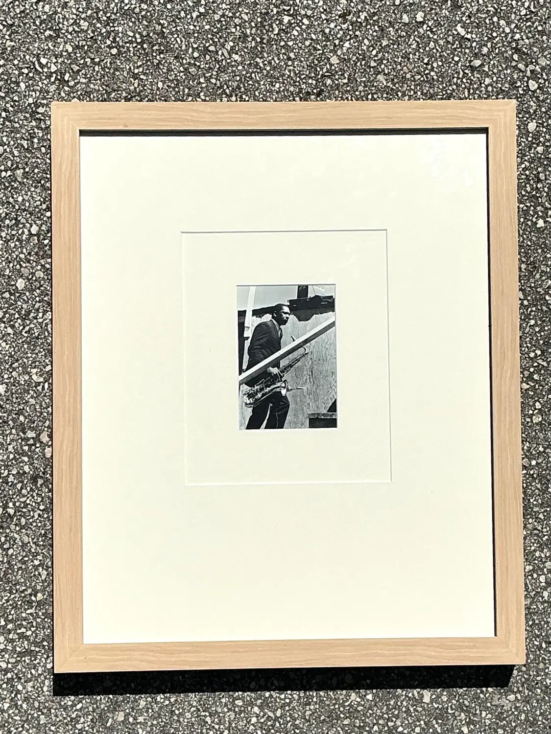 Vintage MCM Original Tour a Photograph of John Coltrane - Side view