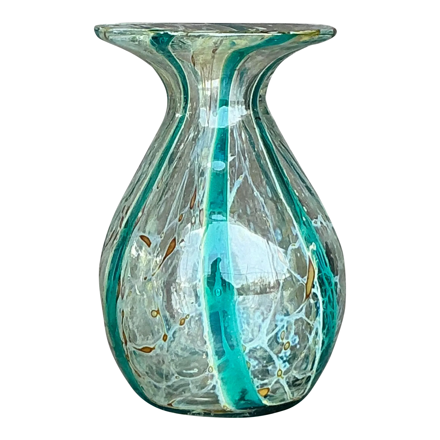 Vintage Mdina Malta Glass Vase - Detail view