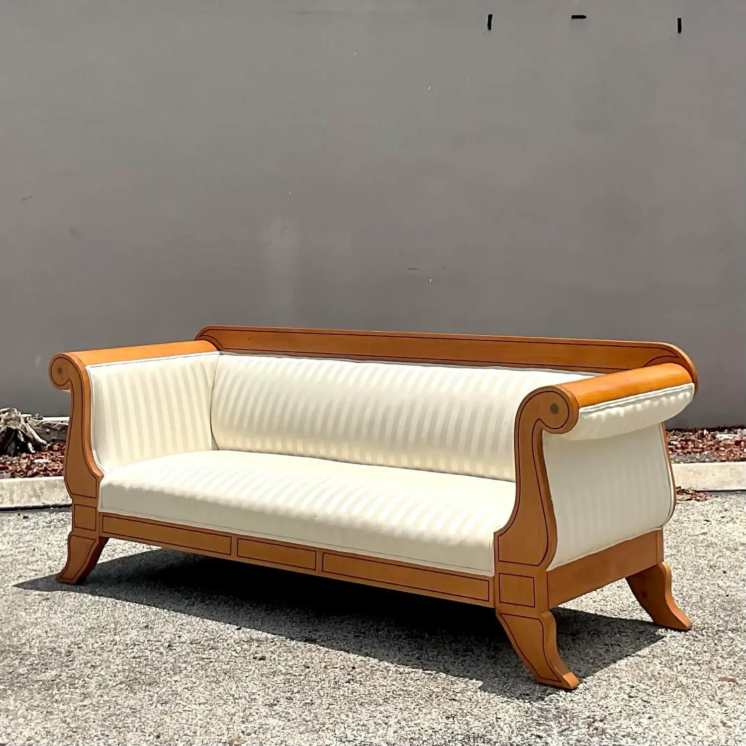 Vintage Meyer, Gunther and Martini Biedermeier Style Sofa - Back view