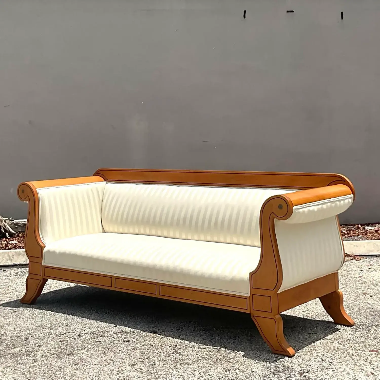 Vintage Meyer, Gunther and Martini Biedermeier Style Sofa - Top view