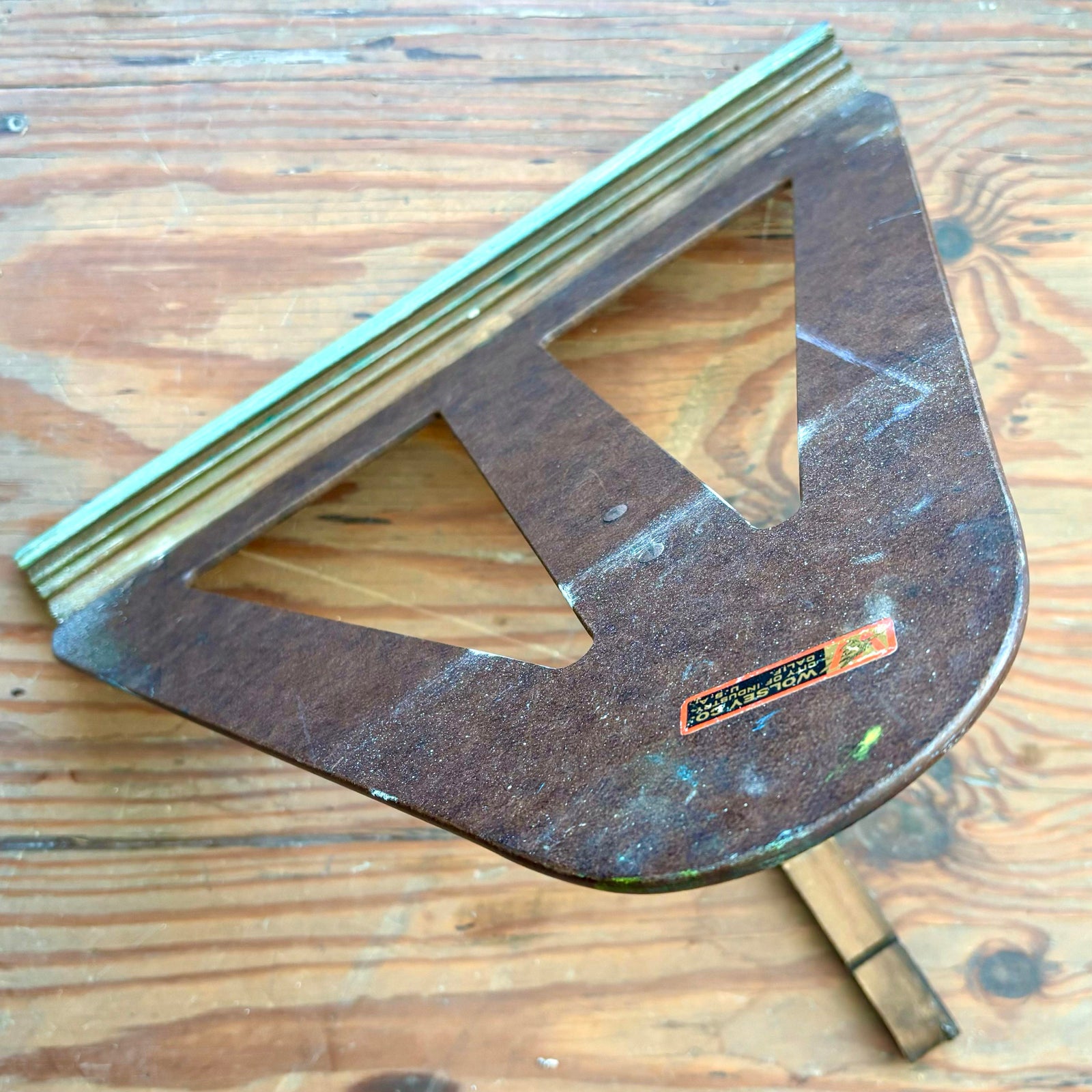 Vintage Mid-Century Modern Wolsey Masonite Table Top Easel - Top view