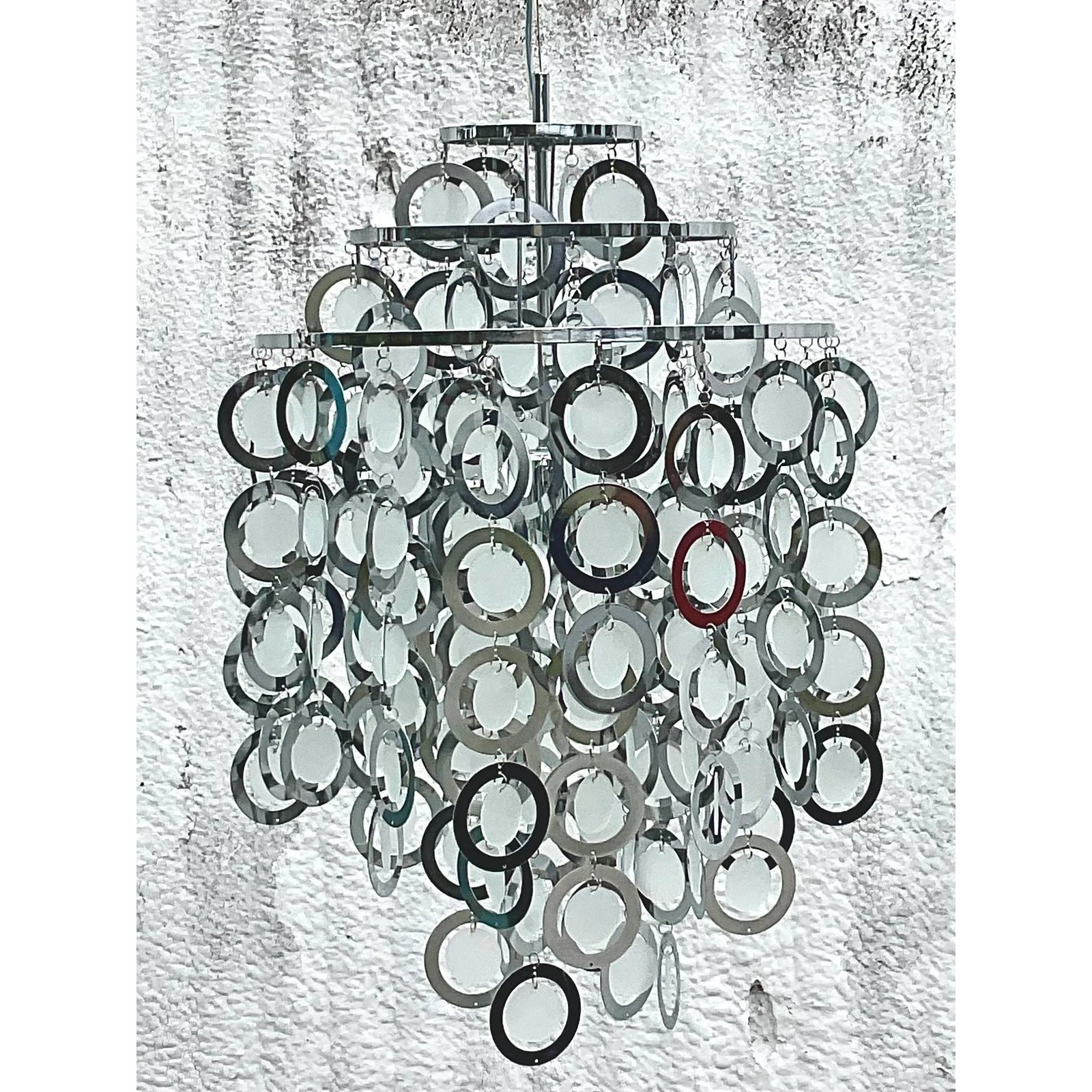 Vintage Midcentury Verner Panton Rings Chandelier - Back view