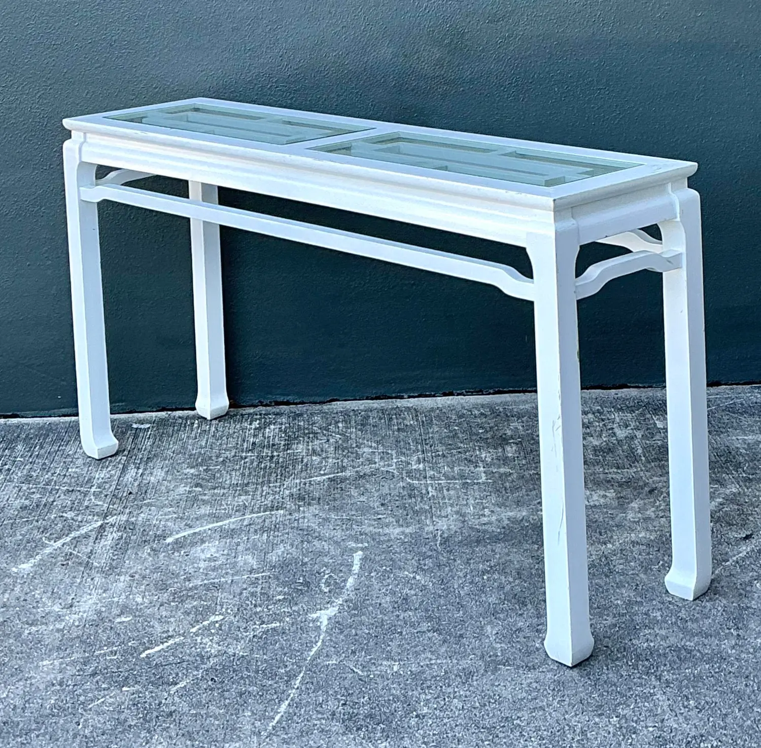 Vintage Ming Console Table - Back view