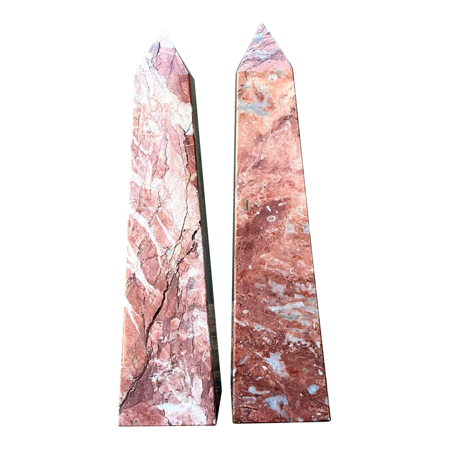 Vintage Minimalist Stone Obelisks - A Pair - Detail view