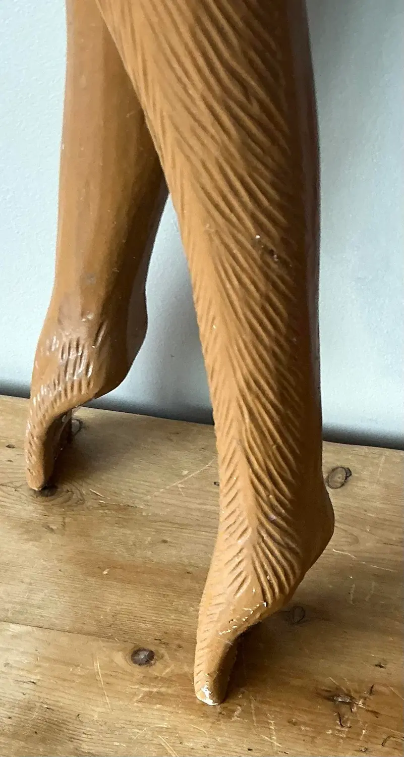Vintage Molded Resin Monkey - Top view