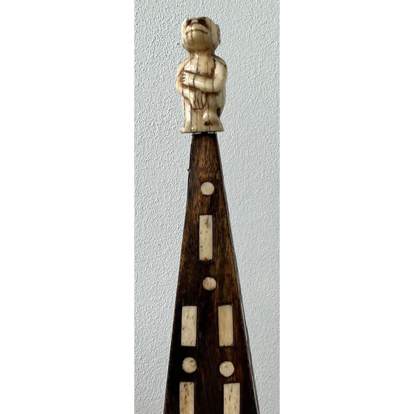 Vintage Monkey Inlay Obelisk - Back view