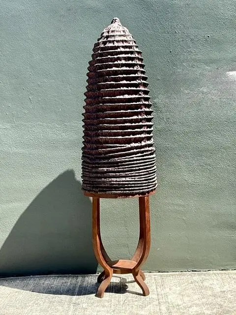 Vintage Monumental Abstract Sculpture - Back view