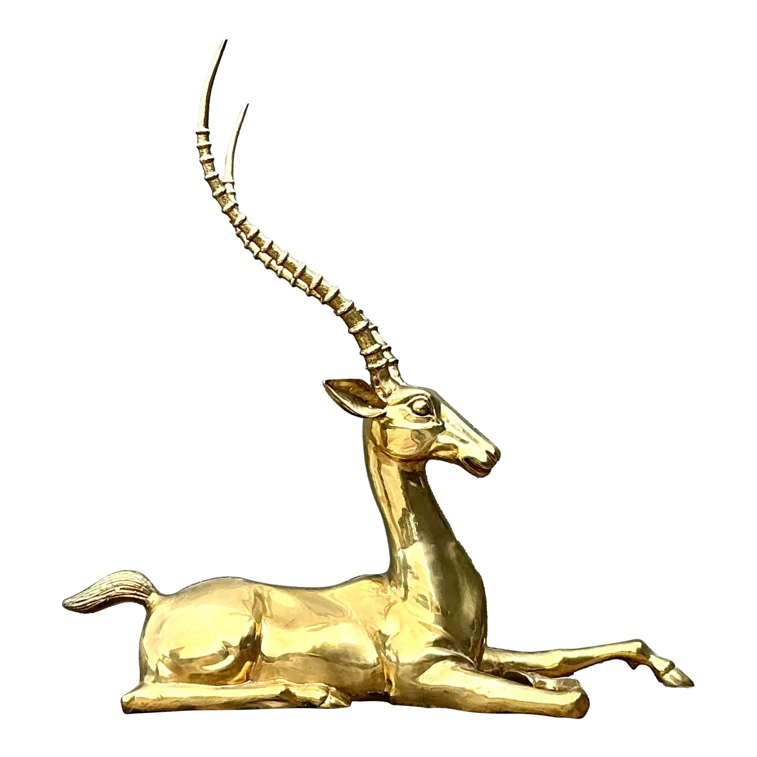 Vintage Monumental Brass Gazelle