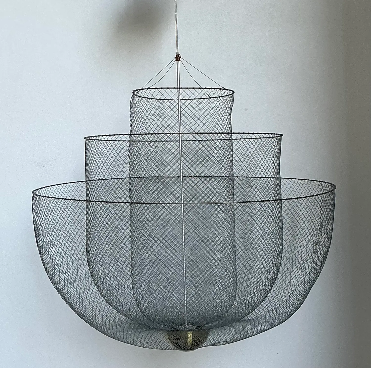 Vintage Moooi “Meshmatics” Steel Mesh Chandelier - Detail view