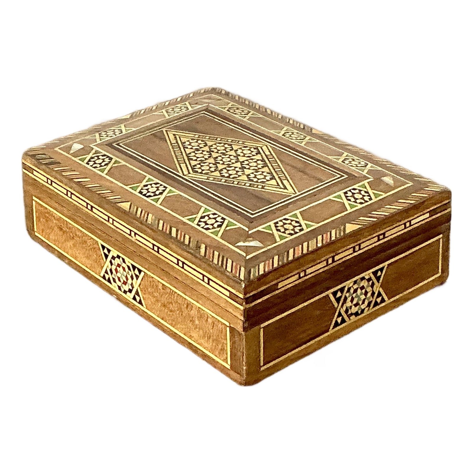 Vintage Moroccan Inlay Box