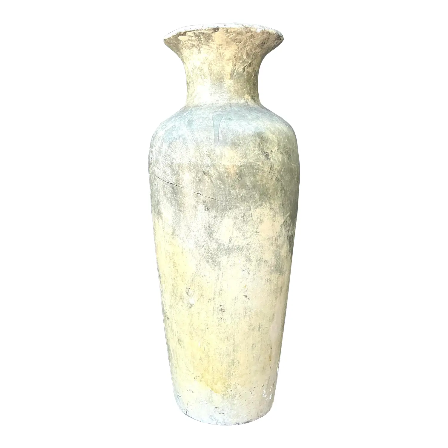 Vintage Mottled Plaster Vase