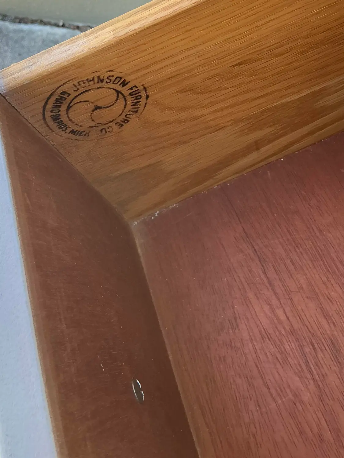 Vintage Neoclassical John Stuart for Johnson Furniture Double Dresser - Top view