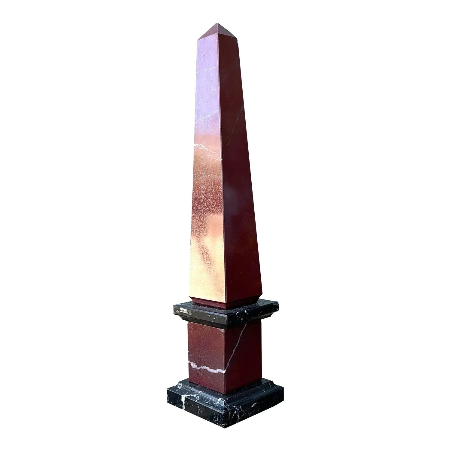 Vintage Neoclassical Stone Obelisk - Detail view