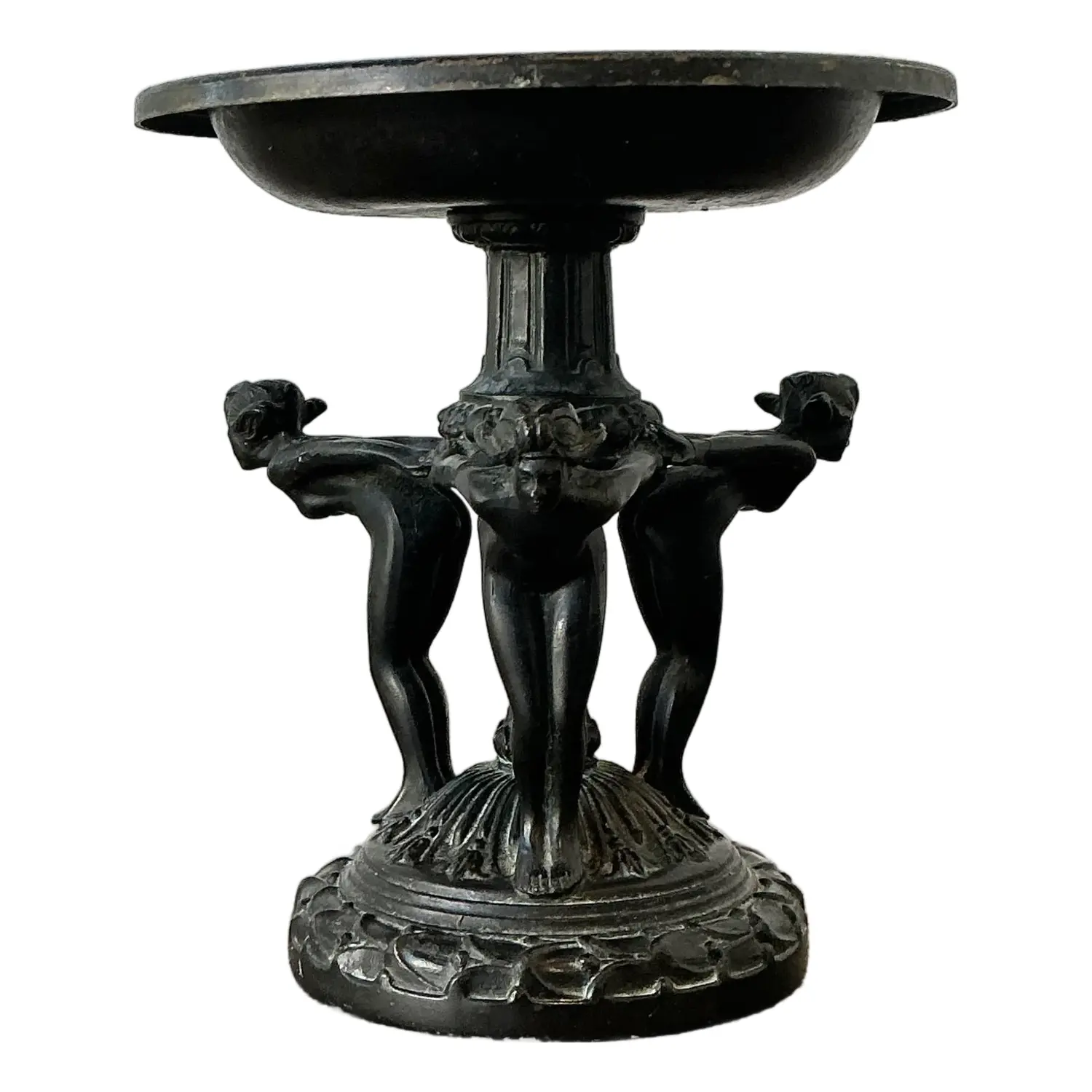 Vintage Neoclassical Three Graces Compote