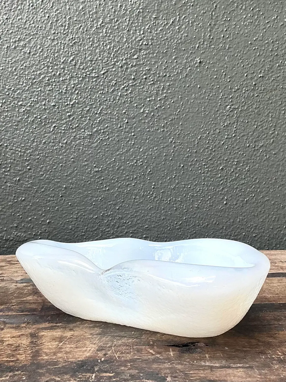 Vintage Opalescent Glass Bowl - Detail view