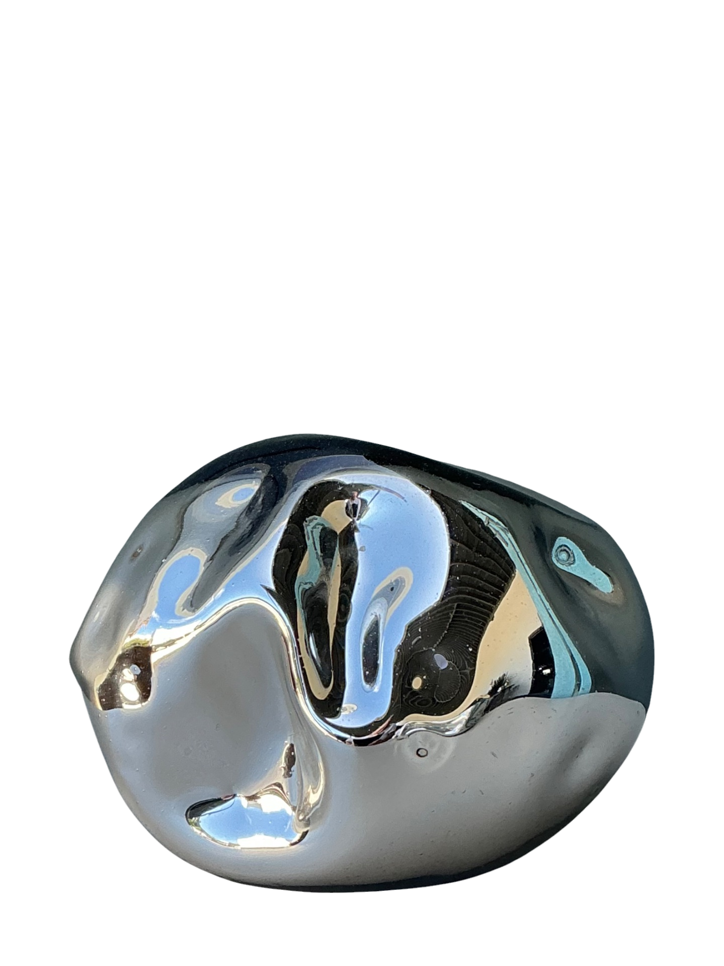 Vintage Organic Form Glass Sculpture