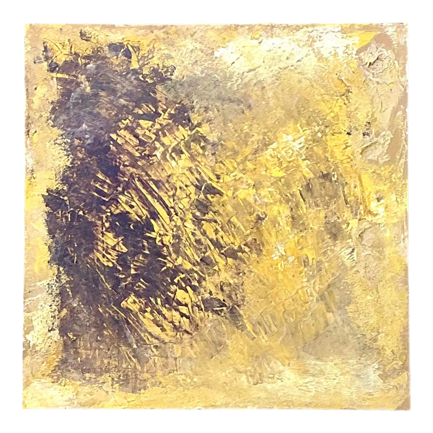 Vintage Original Abstract Oil on Canvas