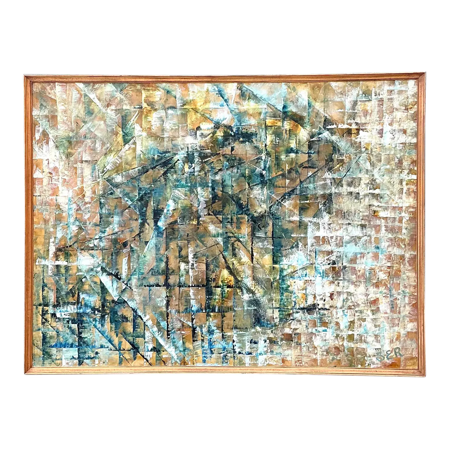 Vintage Original Abstract Oil on Painting
