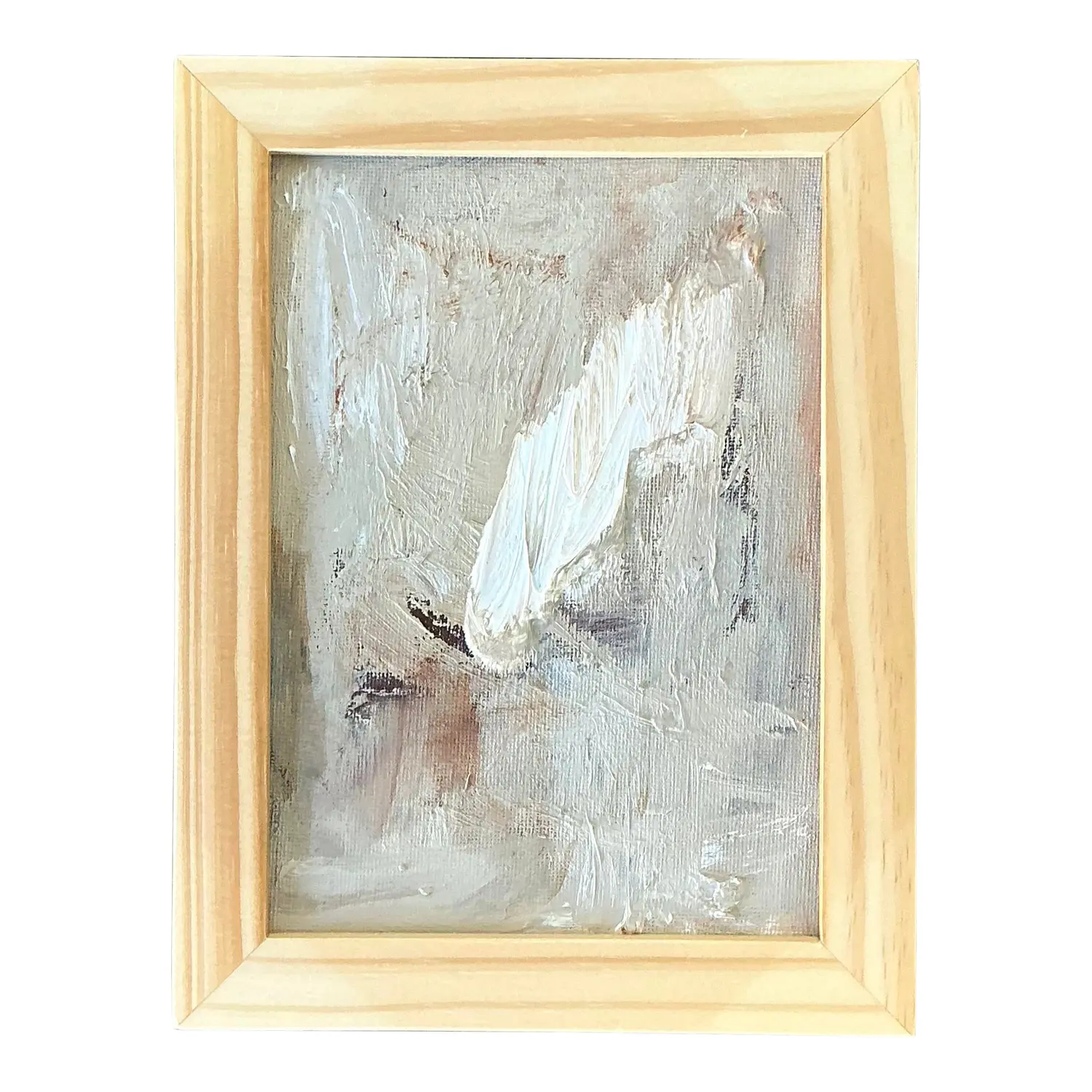 Vintage Original Abstract Painting on Board