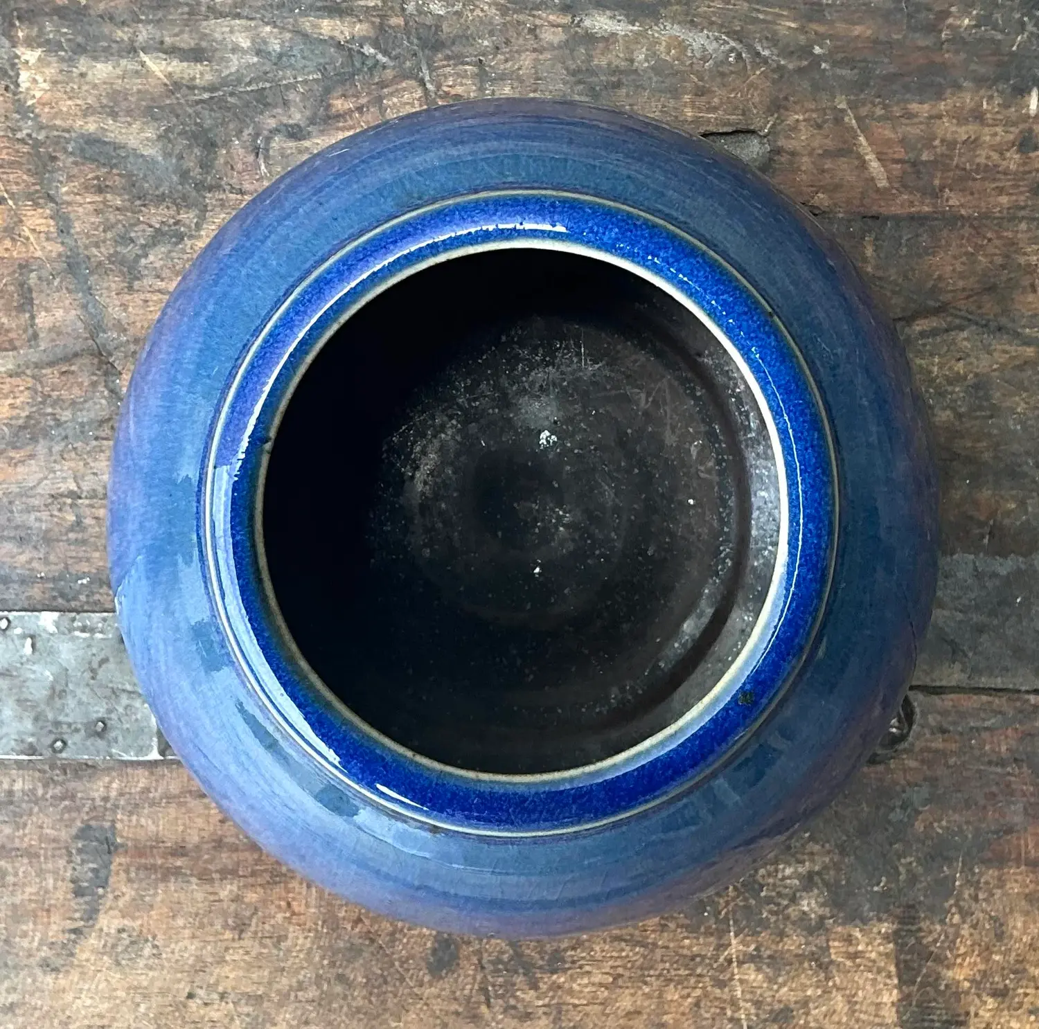 Vintage Original Glazed Studio Pottery Bowl - Side view