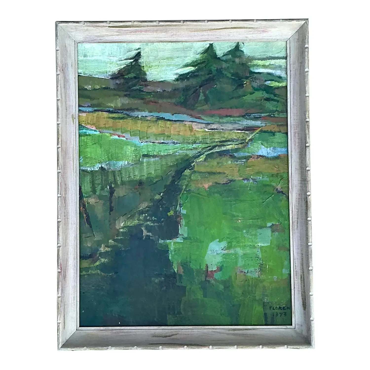 Vintage Original Landscape Oil on Canvas
