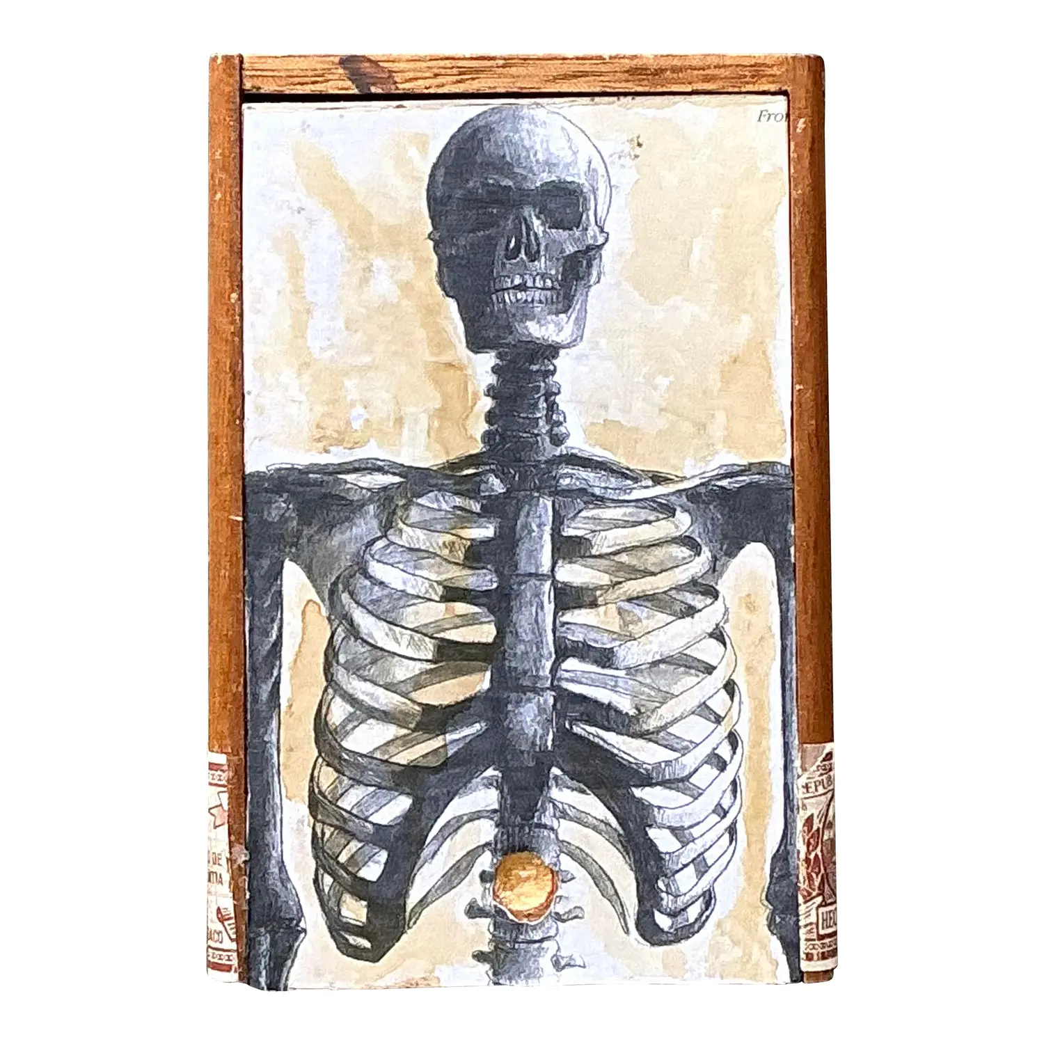 Vintage Original Mixed Media Sculpture Box