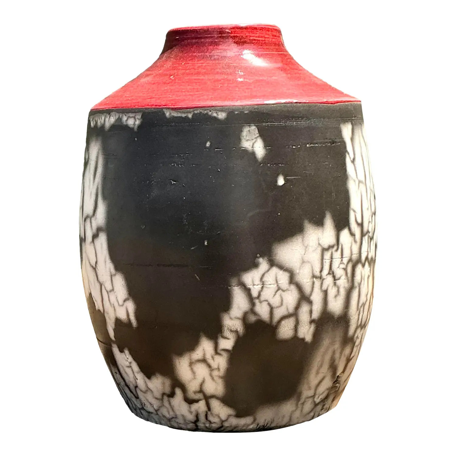 Vintage Original Raku Studio Pottery Vase