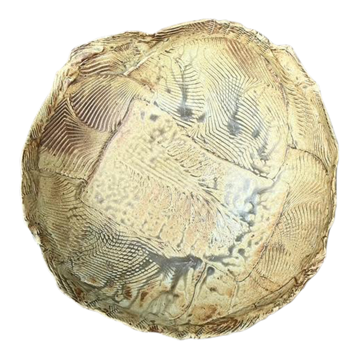Vintage Original Slab Built Pottery Platter - Detail view