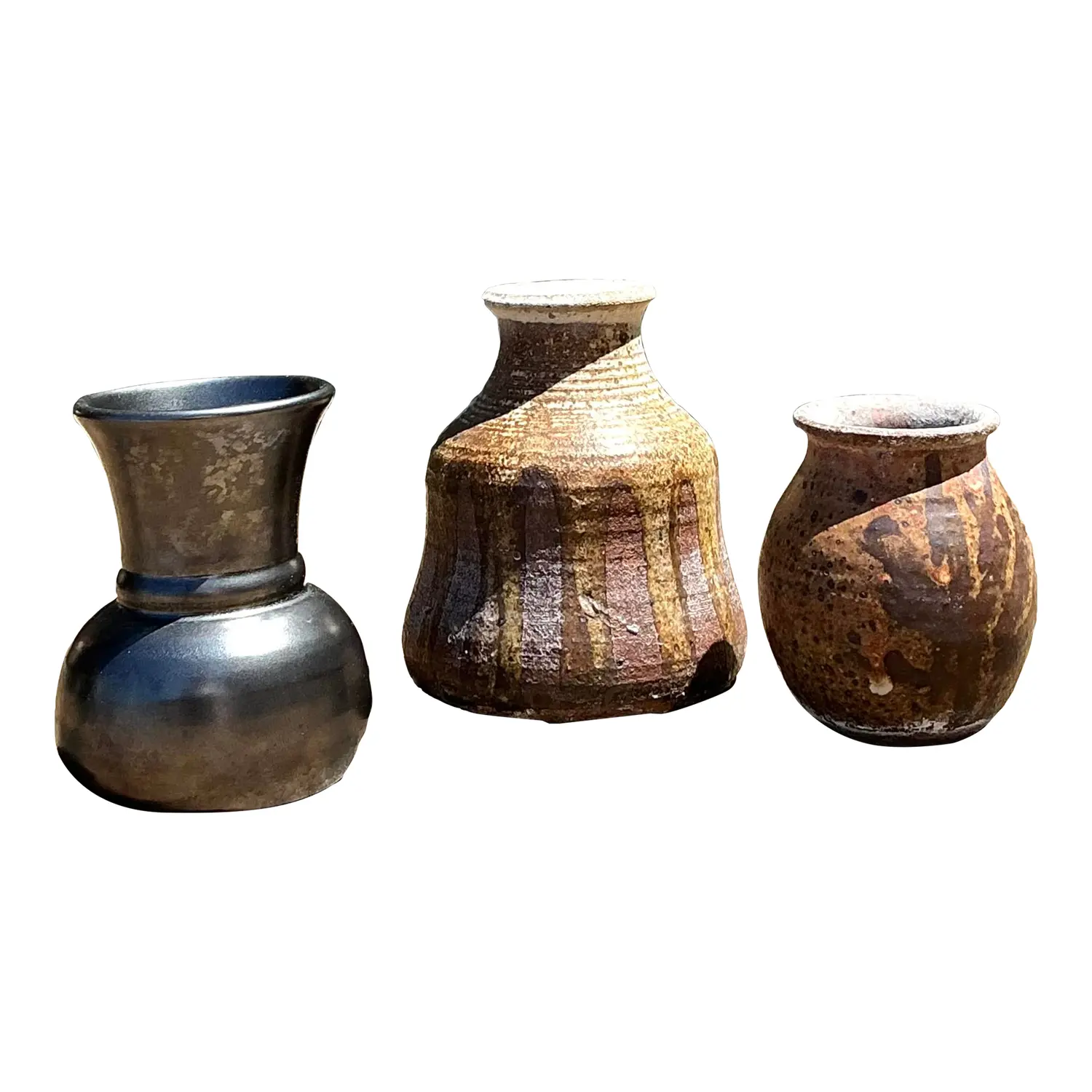Vintage Original Studio a Pottery Trio of Small Vases