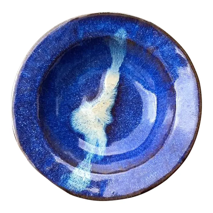 Vintage Original Studio Pottery Blue Bowl