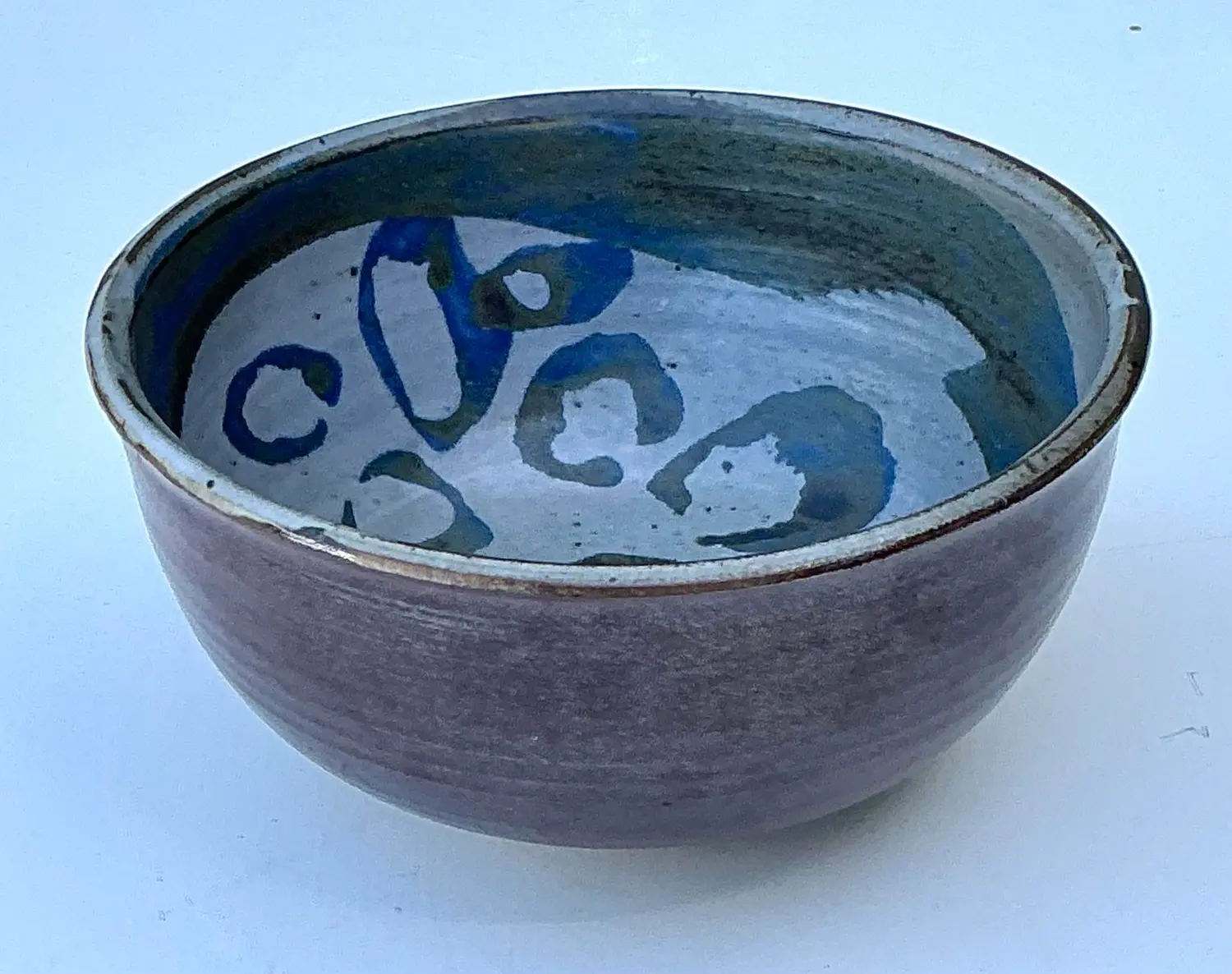 Vintage Original Studio Pottery Bowl - Top view
