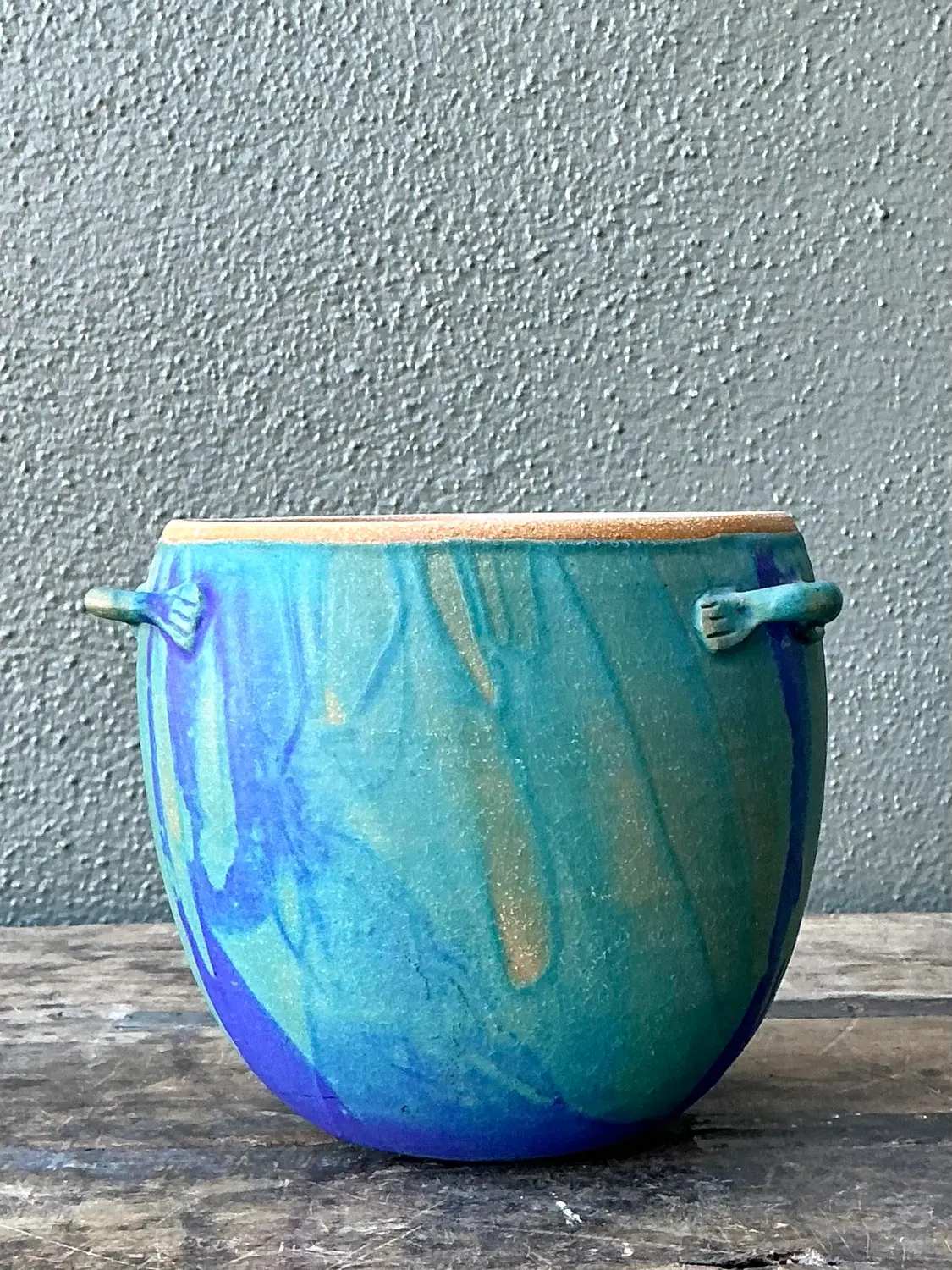 Vintage Original Studio Pottery Bowl - Top view