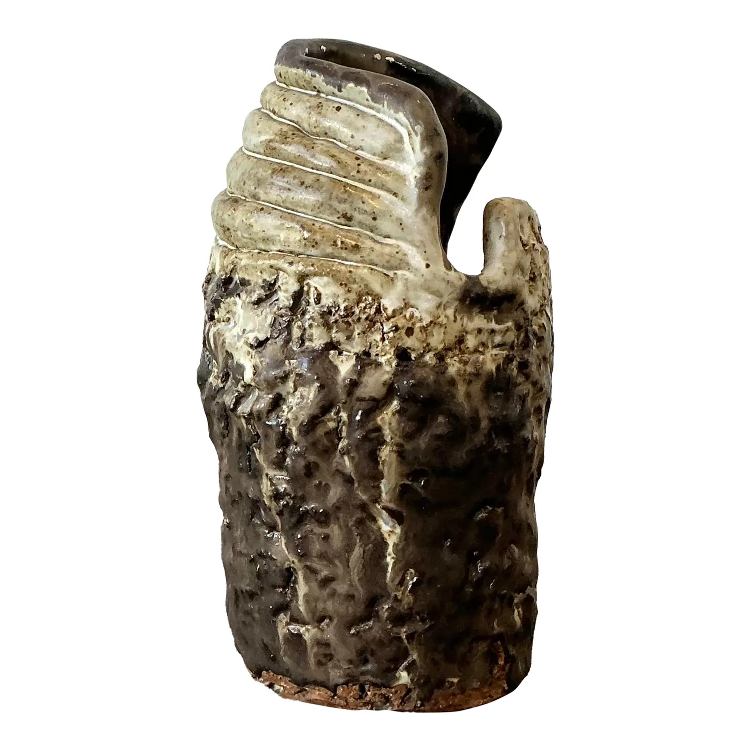 Vintage Original Studio Pottery Coil Vase