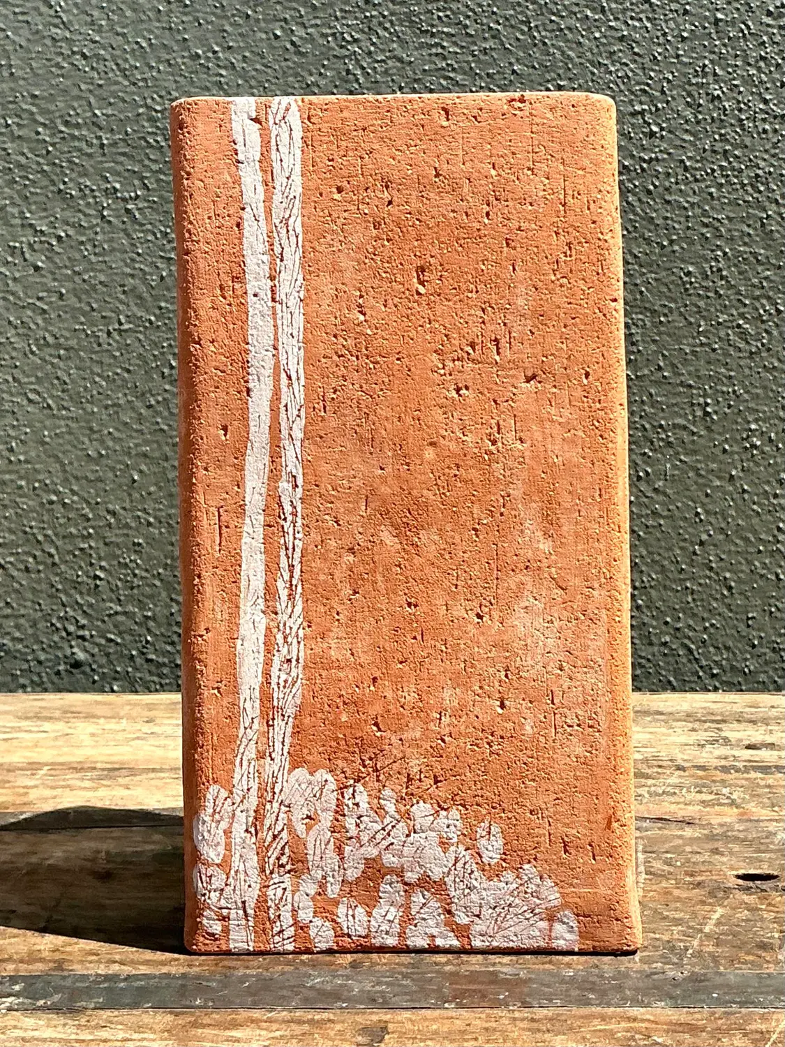 Vintage Original Studio Pottery Drip Glaze Vase - Detail view