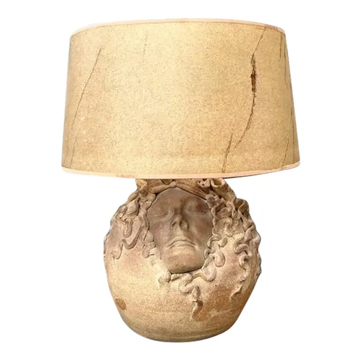 Vintage Original Studio Pottery Figural Lamp