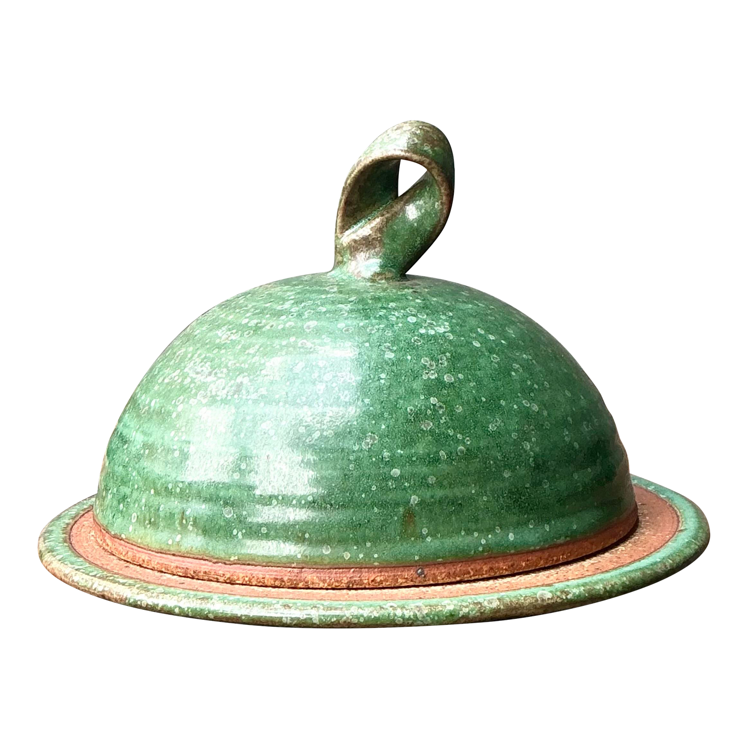 Vintage Original Studio Pottery Lidded Serving Dish - Detail view