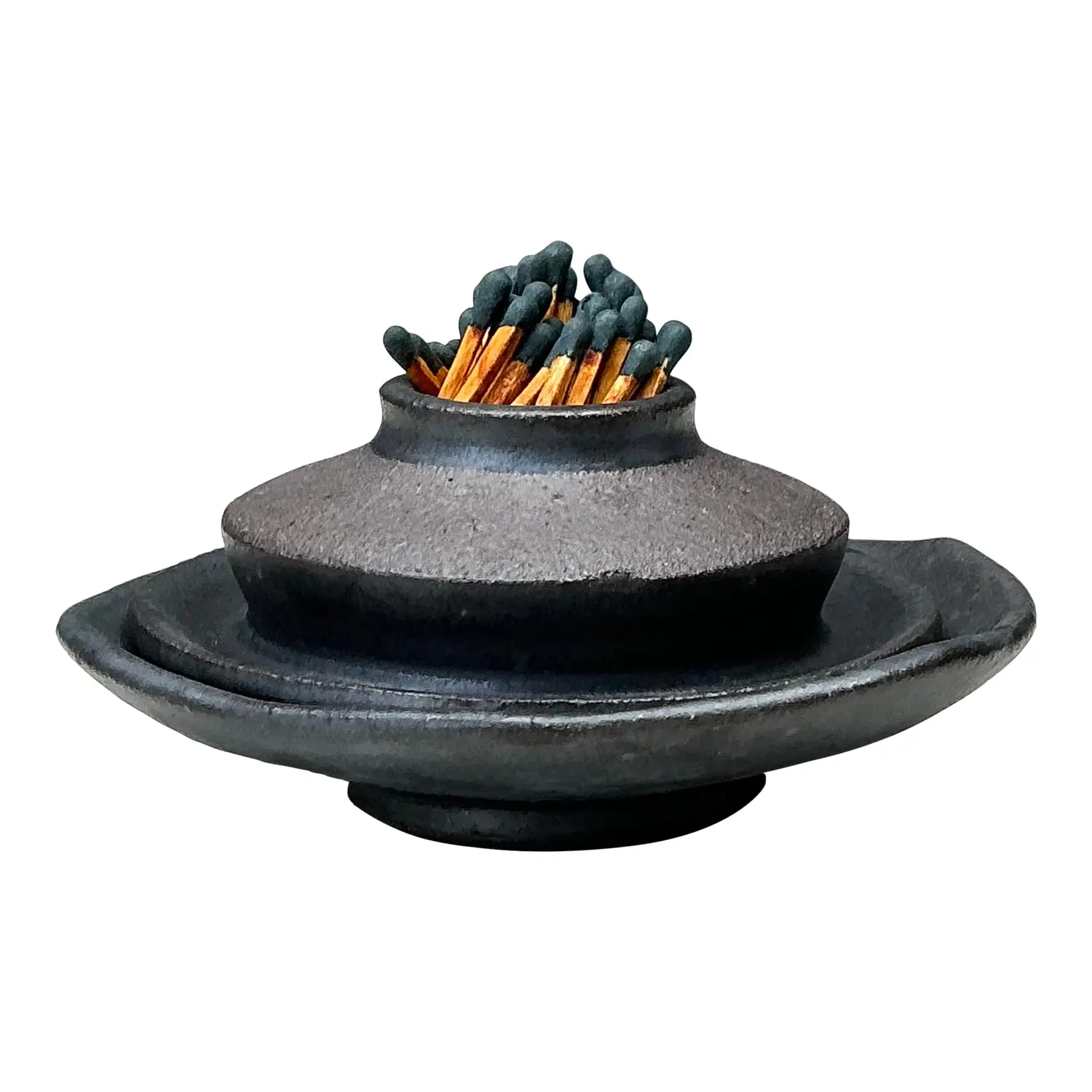 Vintage Original Studio Pottery Match Strike Set