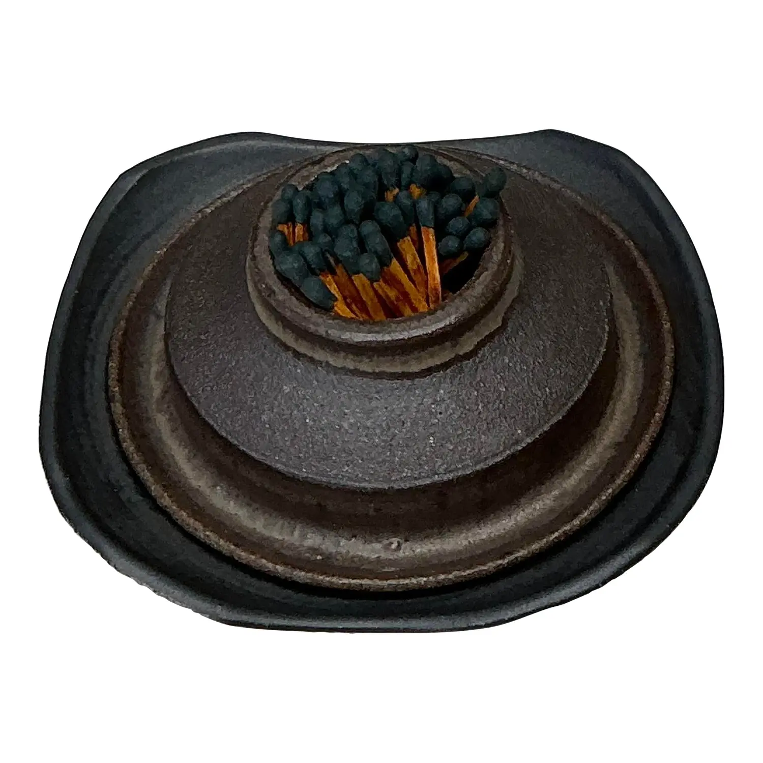 Vintage Original Studio Pottery Match Strike Set