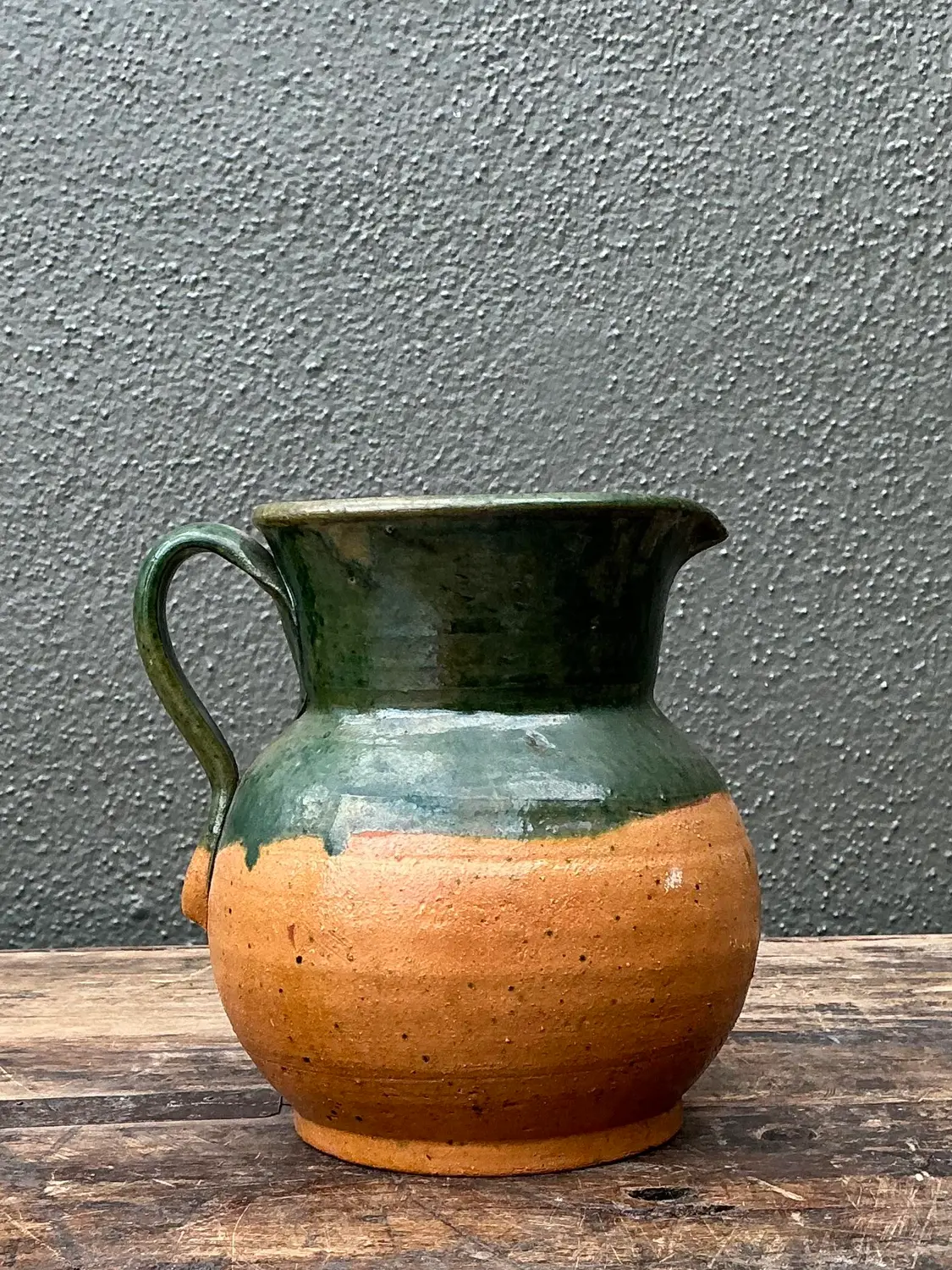 Vintage Original Studio Pottery Pitcher - Detail view