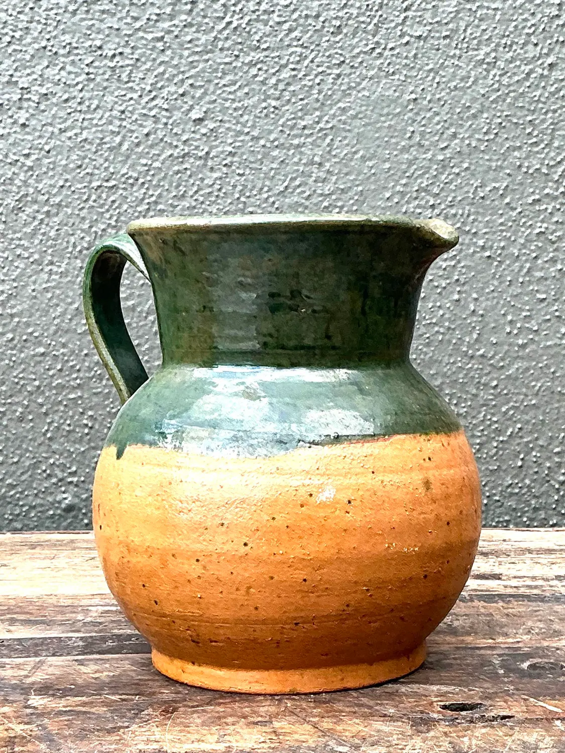 Vintage Original Studio Pottery Pitcher - Back view
