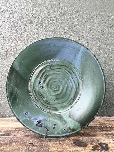 Vintage Original Studio Pottery Platter - Side view