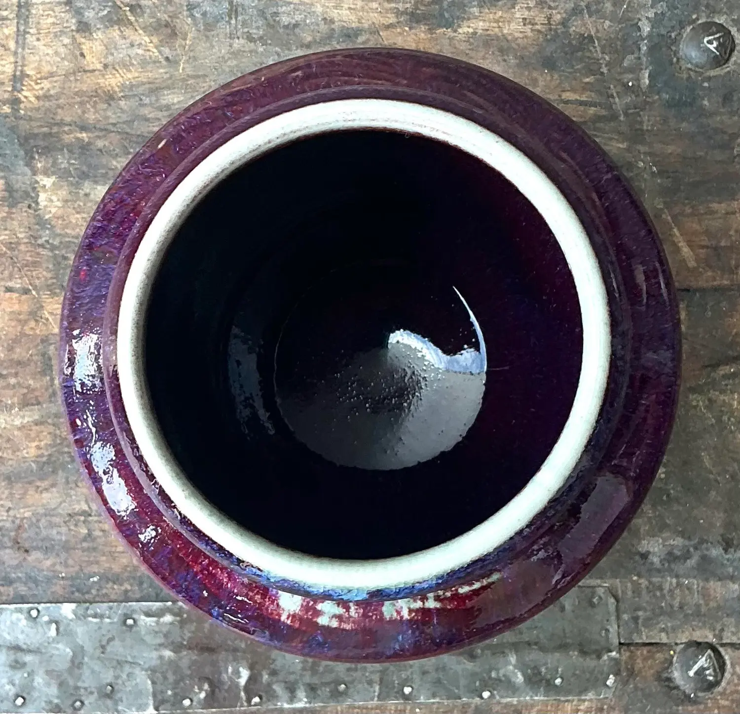Vintage Original Studio Pottery Pot - Side view
