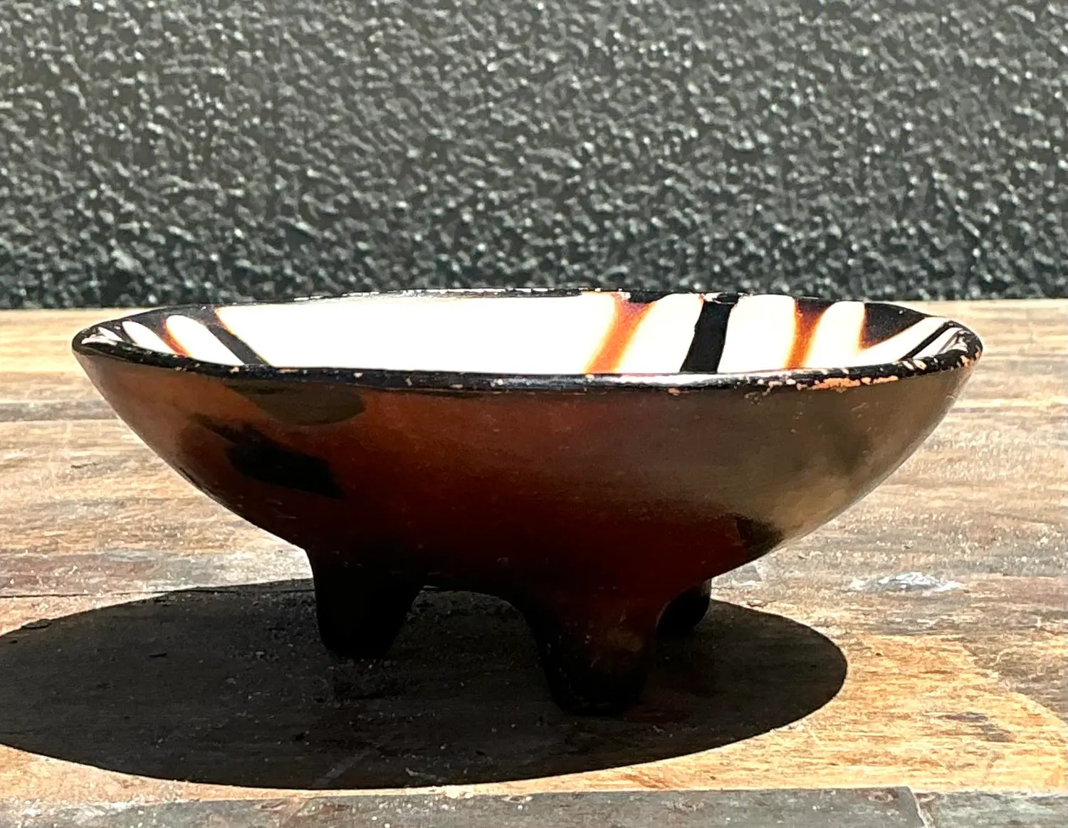 Vintage Original Studio Pottery Ring Dish - Top view