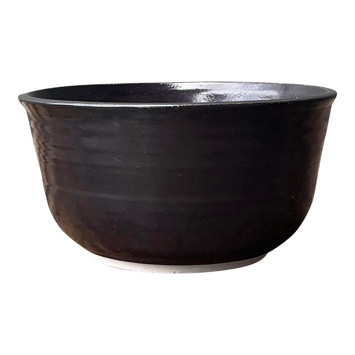 Vintage Original Studio Pottery Shadow Glaze Bowl - Detail view