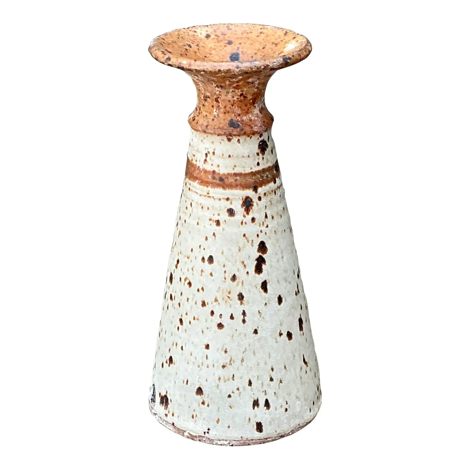 Vintage Original Studio Pottery Stripe Vase
