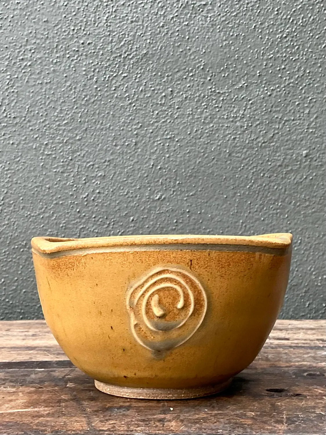 Vintage Original Studio Pottery Swirl Bowl