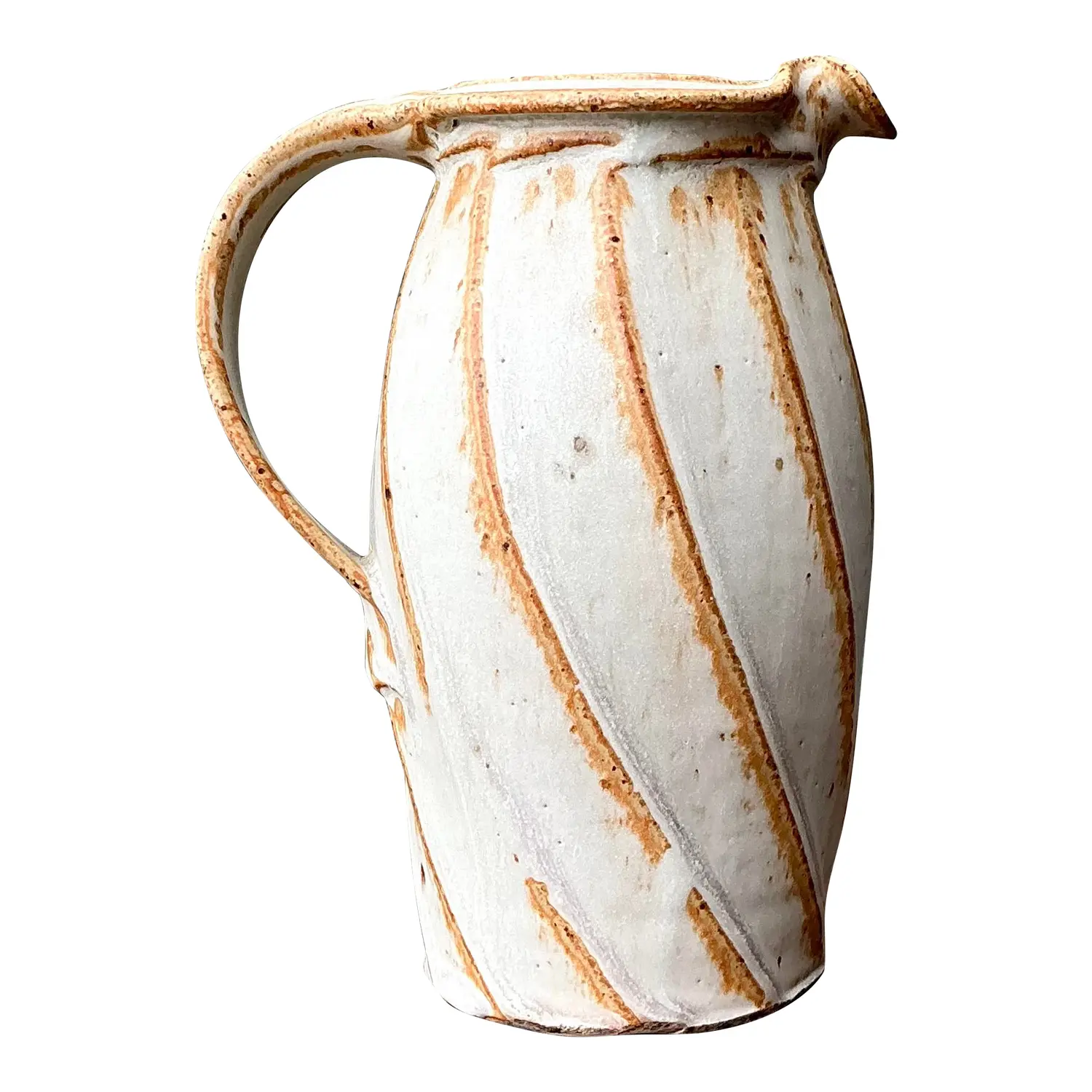 Vintage Original Studio Pottery Swirl Vase