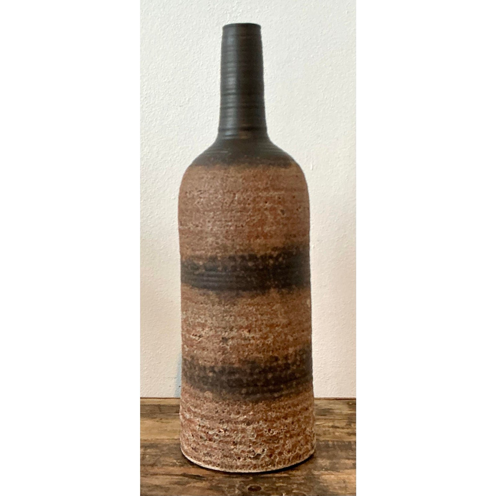 Vintage Original Studio Pottery Vase - Back view