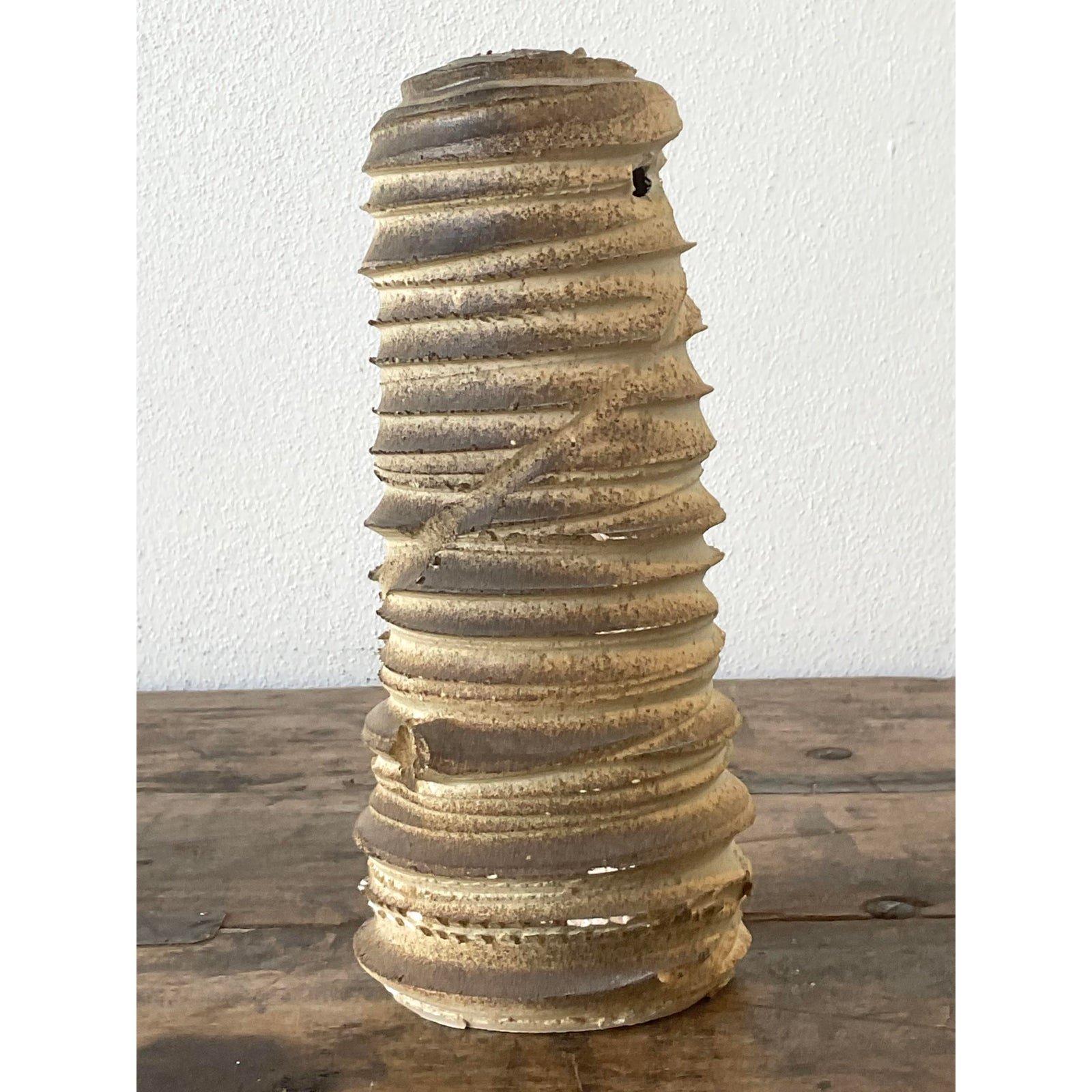 Vintage Original Studio Pottery Vase - Back view