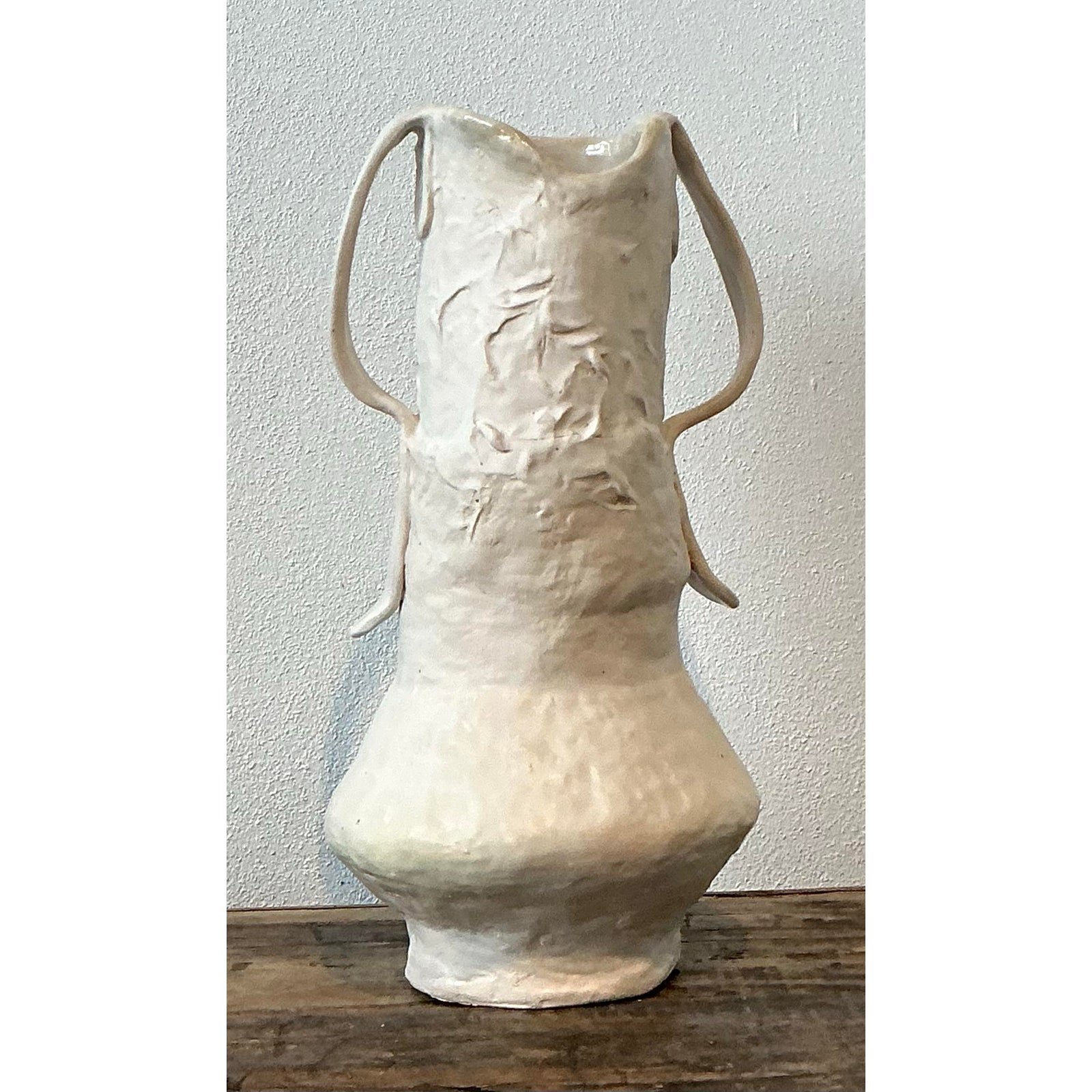 Vintage Original Studio Pottery Vase - Back view